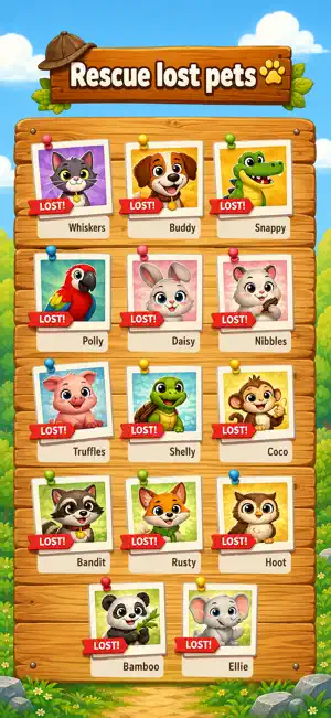 Lost Pets: Hidden Object Kids screenshot 2