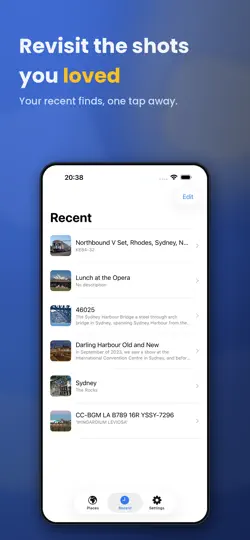 Captura de pantalla de Photo Geographic en iPhone 1
