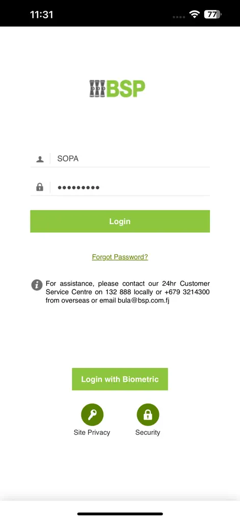 BSP Fiji Mobile Banking - Finance App | MWM