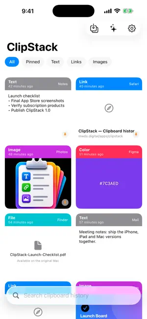 ClipStack: Clipboard Manager screenshot 1