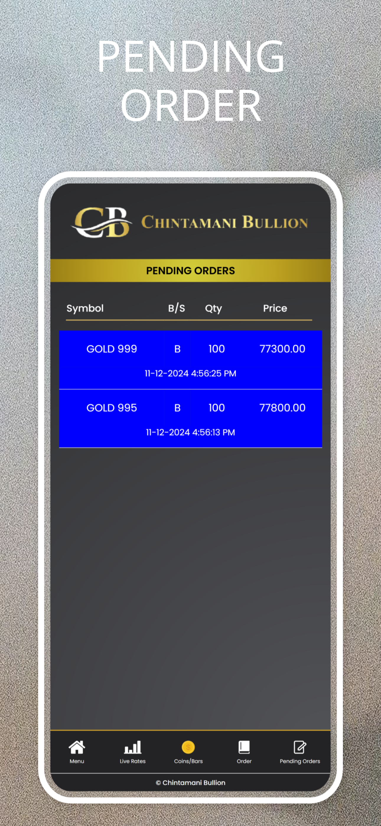 Chintamani Bullion screenshot 6