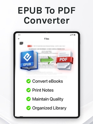 EPUB to PDF Converter - eBook iPad screenshot