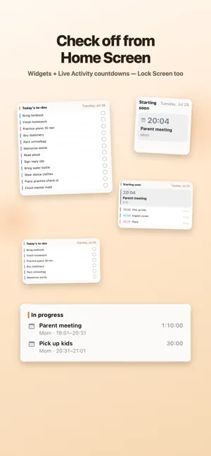Parent Schedule screenshot 3