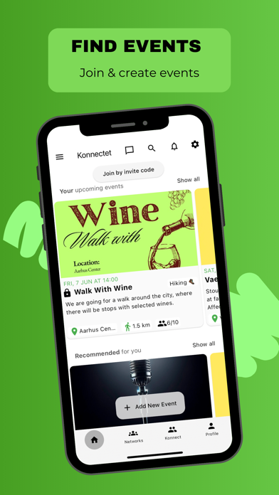 Konnectet - Events & Friends app screenshot