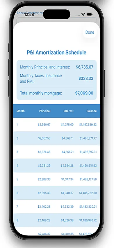 Your Mortgage Cal screenshot 3