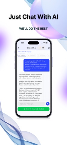 Resume AI Builder: CV Maker iPhone screenshot