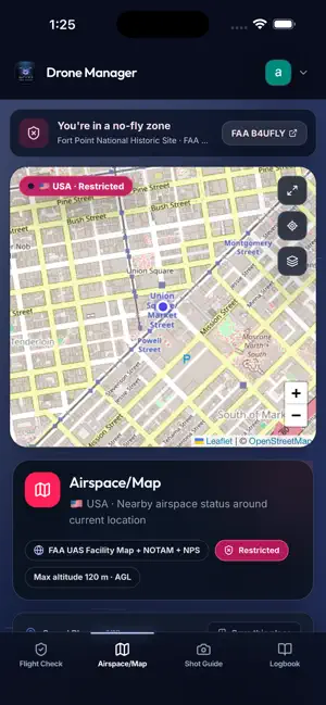 Drone Manager: Airspace screenshot 2