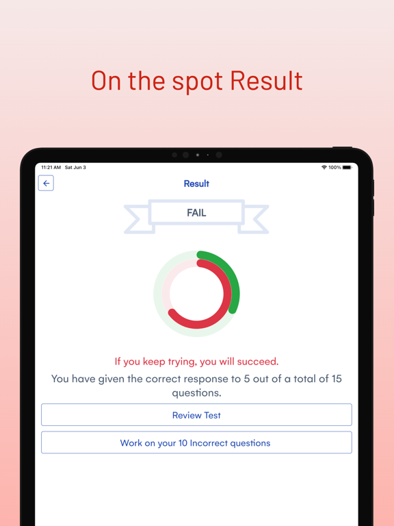 Illinois DMV Driver Test Prep iPad screenshot 7 - Education app