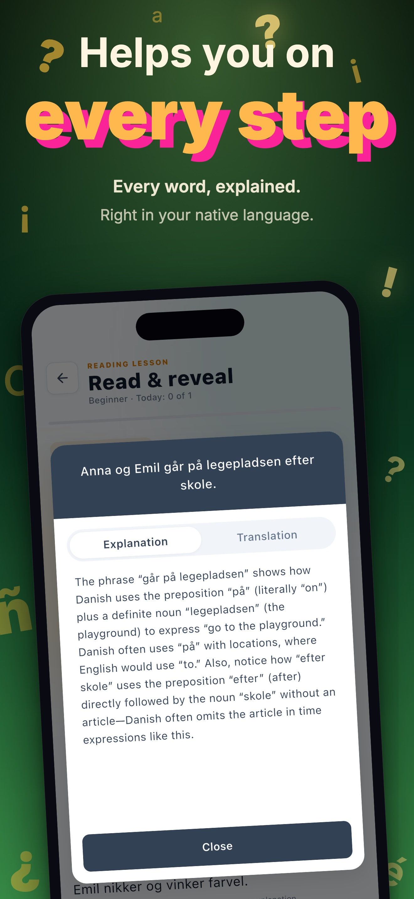 Erla: Learn Danish with AI screenshot 8