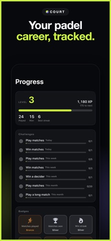 Padel Score Tracker: Court iPhone screenshot