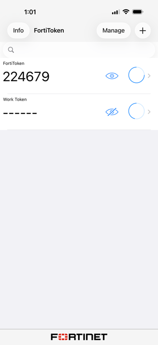 FortiToken Mobile Screenshot 1 of 4