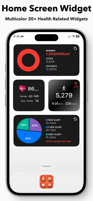 Health Widget: My FitWidget Screenshot