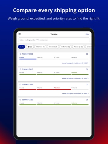 Purolator iPad screenshot 3
