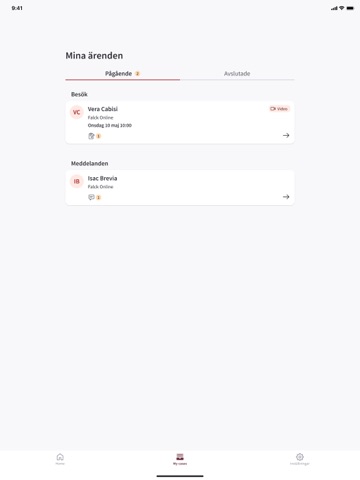 Falck Online iPad screenshot 6
