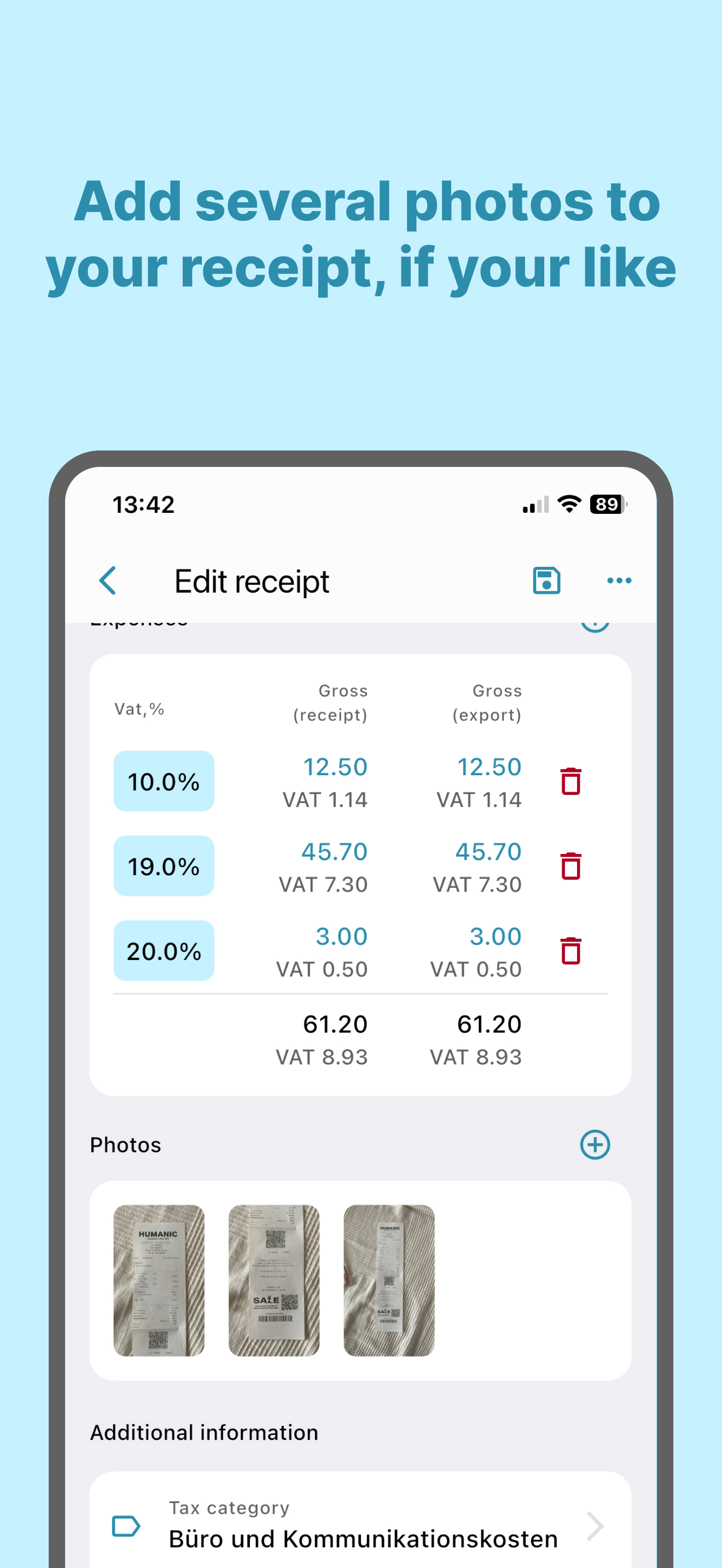 Expense Scanner: Receipt OCR screenshot 3