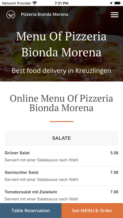 Pizzeria Bionda Morena Screenshot