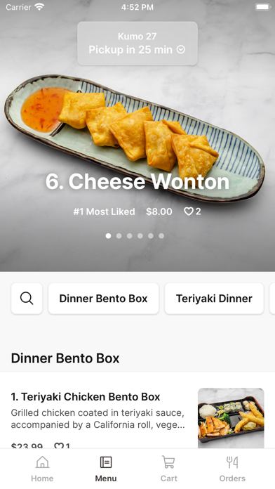 Kumo 27 iPhone screenshot 2 - Food & Drink app