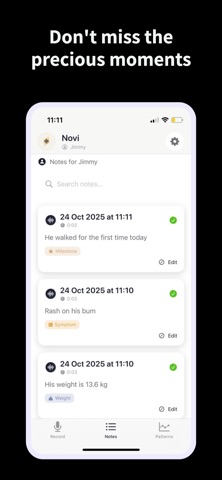 Novi - Baby Tracker screenshot