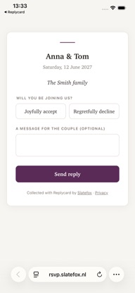 Replycard: Wedding RSVP screenshot 3