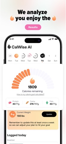 CalWise AI Calories Tracker Screenshot 3 of 6