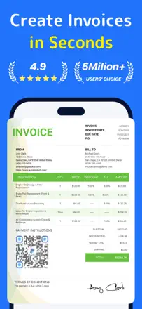 Invoice Maker App -InvoiceBaseのスクリーンショット（1/8）