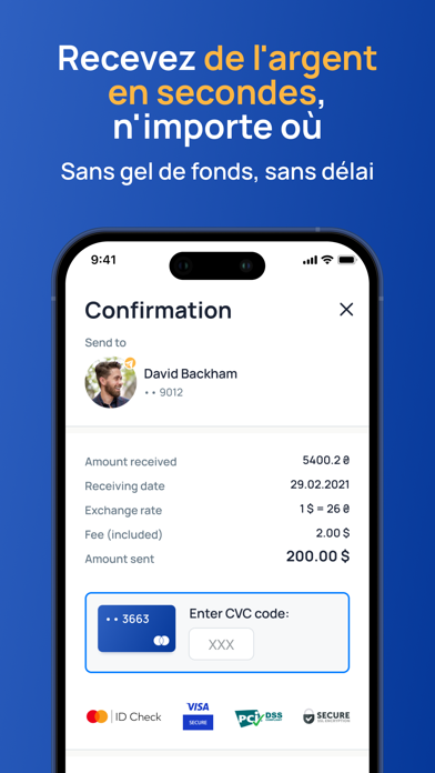 Screenshot #3 pour Fin.do: Envoi argent à Cartes