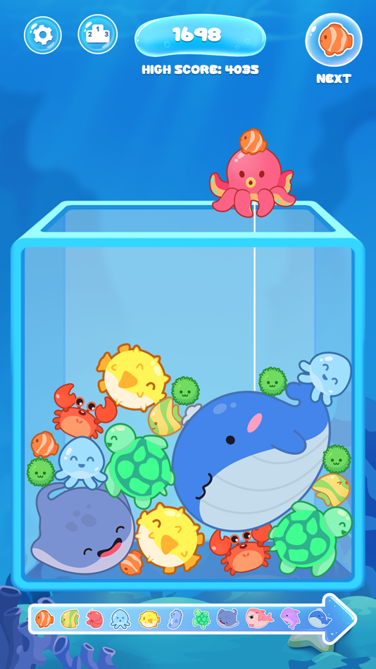 #4. Melon Fish Game (iOS) 由: PIXON PTE. LTD.