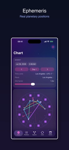 Ephemeris Sky: Astrology Chart screenshot 1