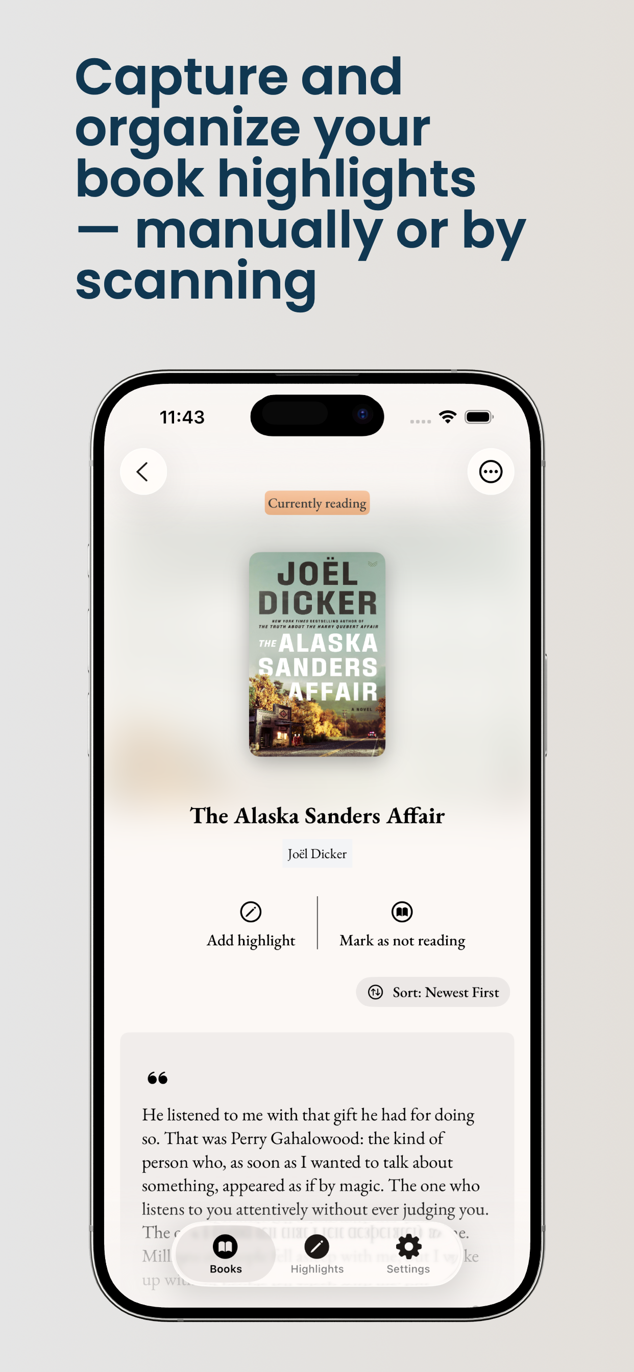 Margins: Save Book Highlights