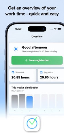 Mine Timer - Work time tracker Screenshot 1 of 3