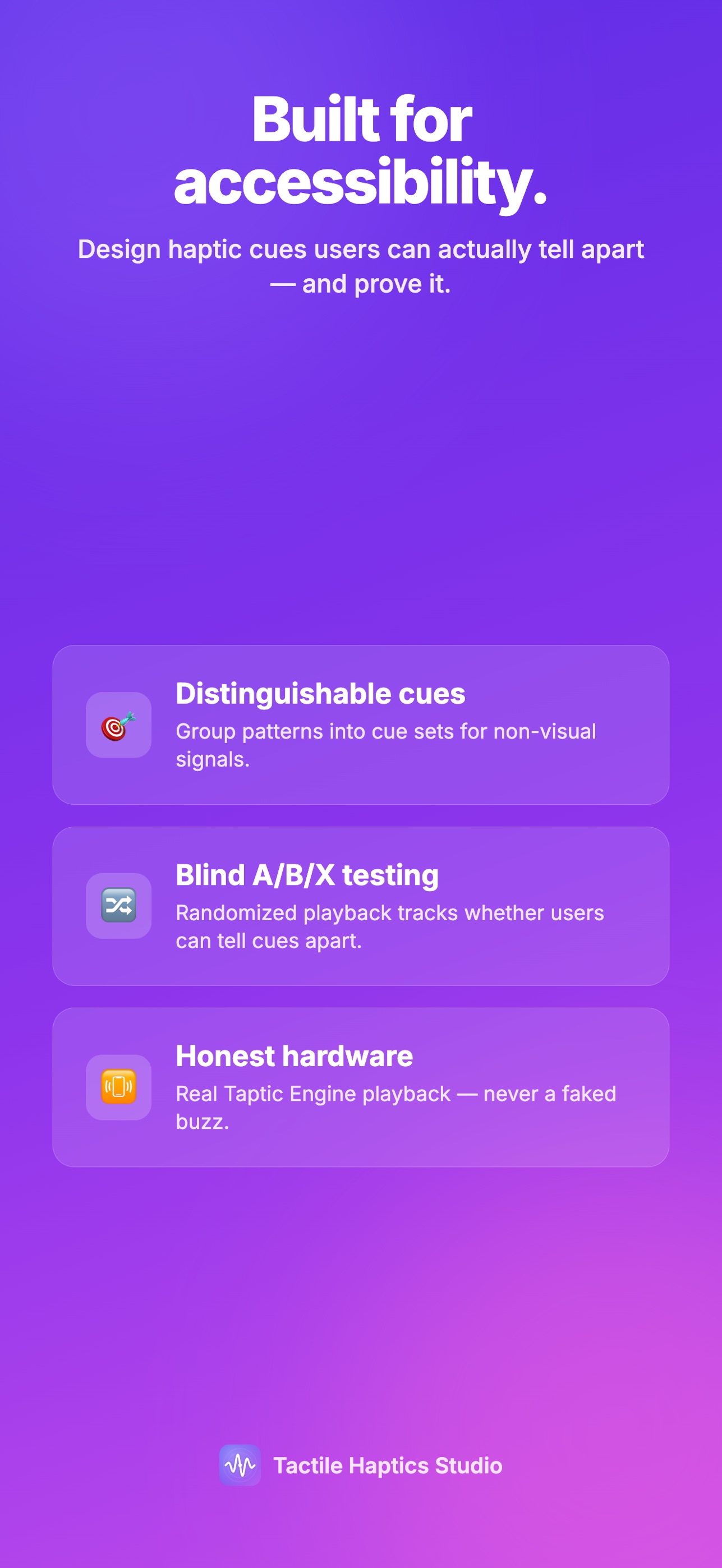 Screenshot 5 of Tactile Haptics Studio