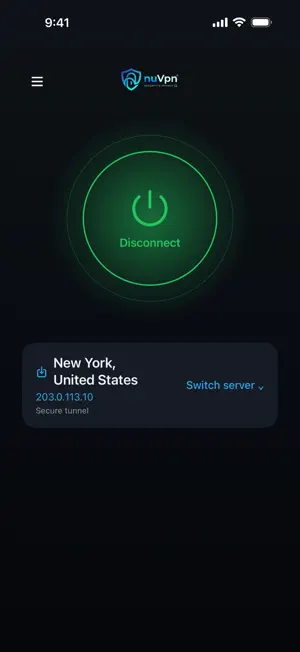 nuVPN — Private & Secure screenshot 1