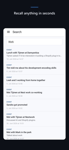 ExoMind External Memory iPhone screenshot
