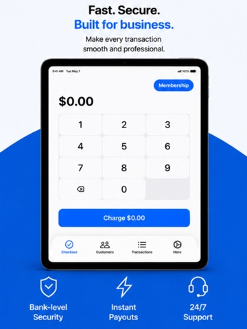 The Merchant App iPad screenshot
