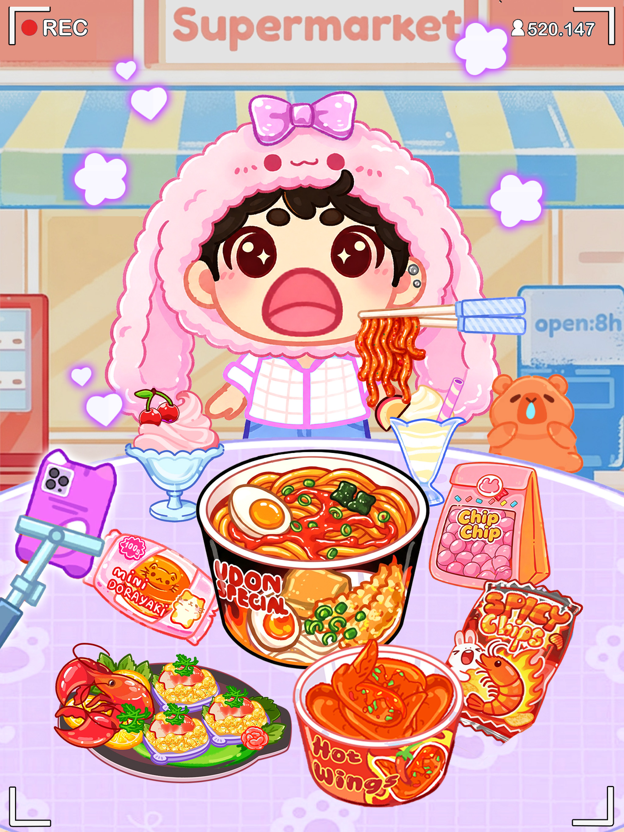 Foodie ASMR: Idol Livestream