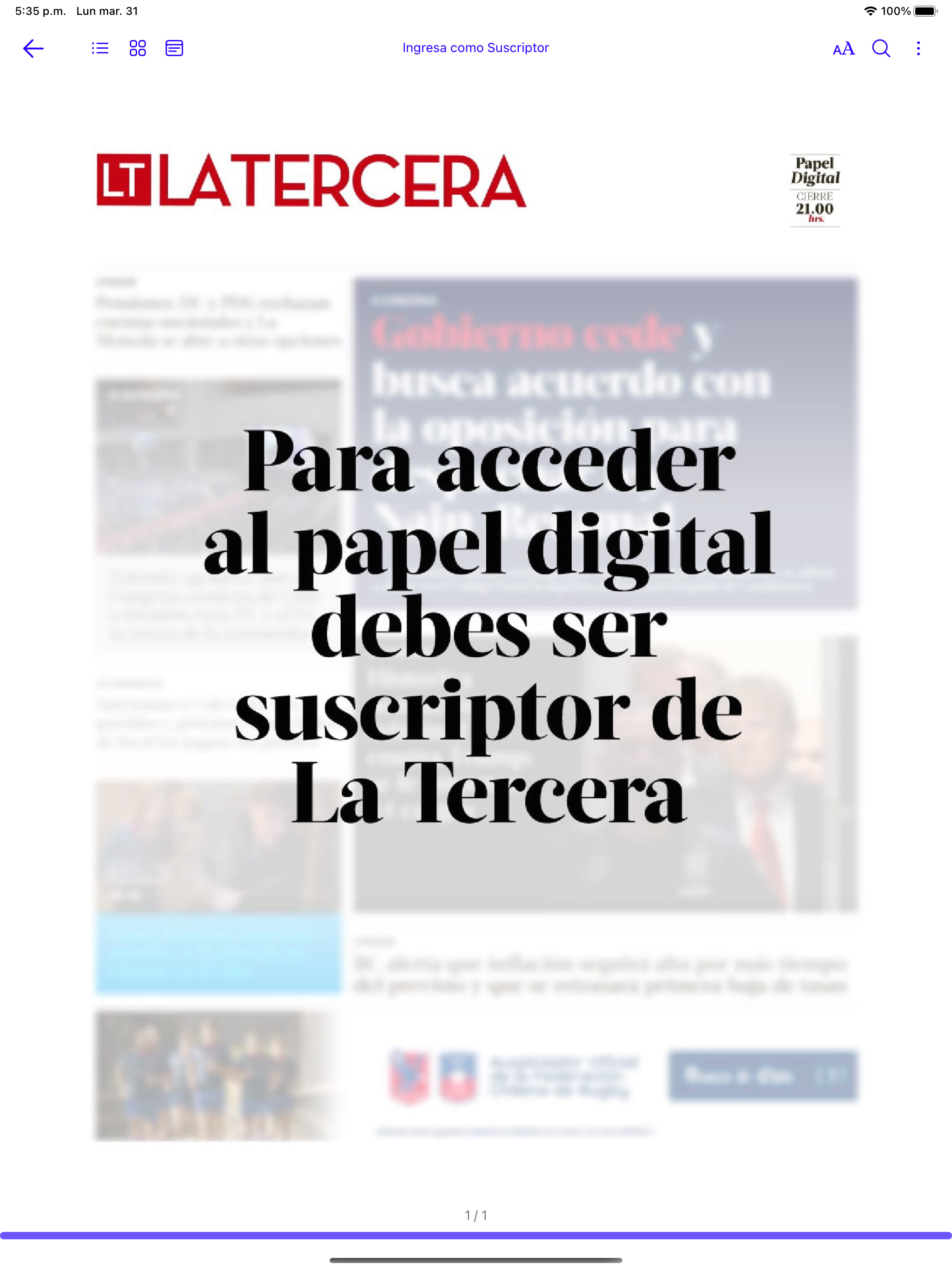 La Tercera Early Access