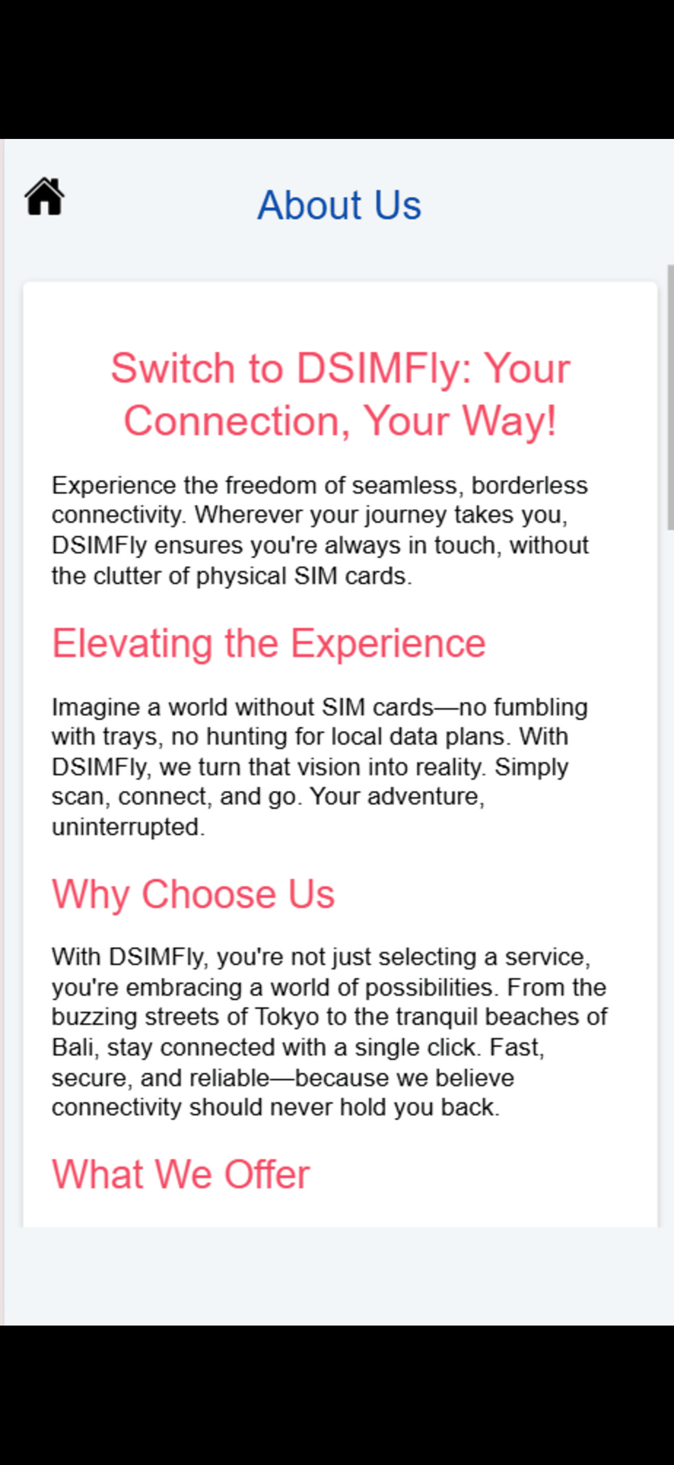 Dsimfly : eSIM for Travel