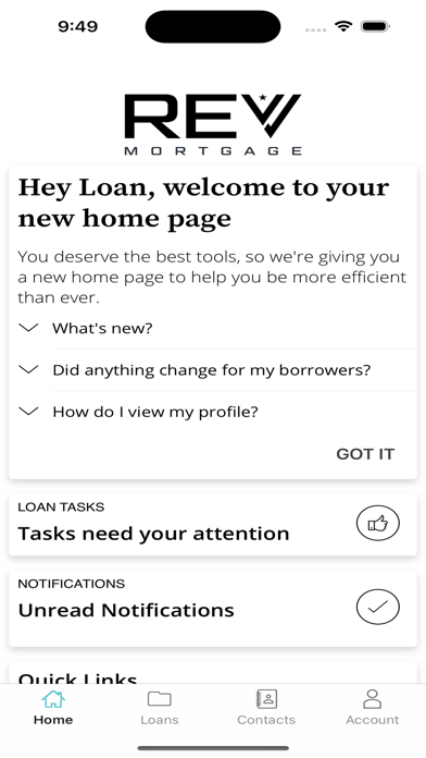 REV Mortgage App Screenshot