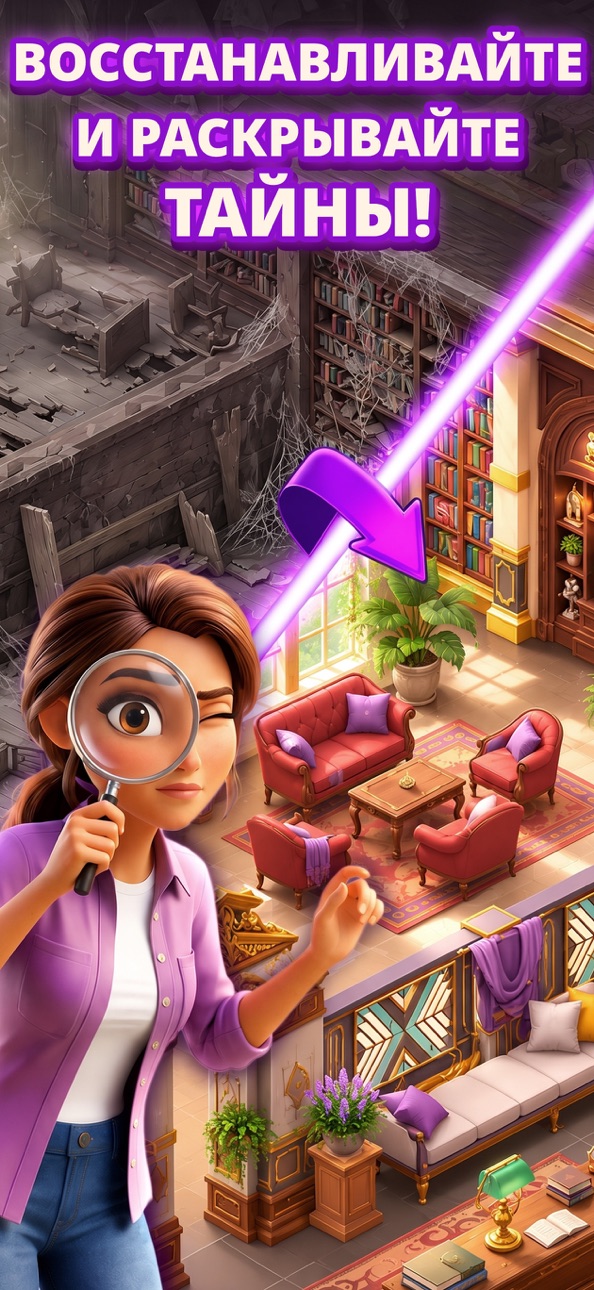 Solitaire Story: Ava's Manor iOS Mod IPA screenshot 6 - iOS game interface