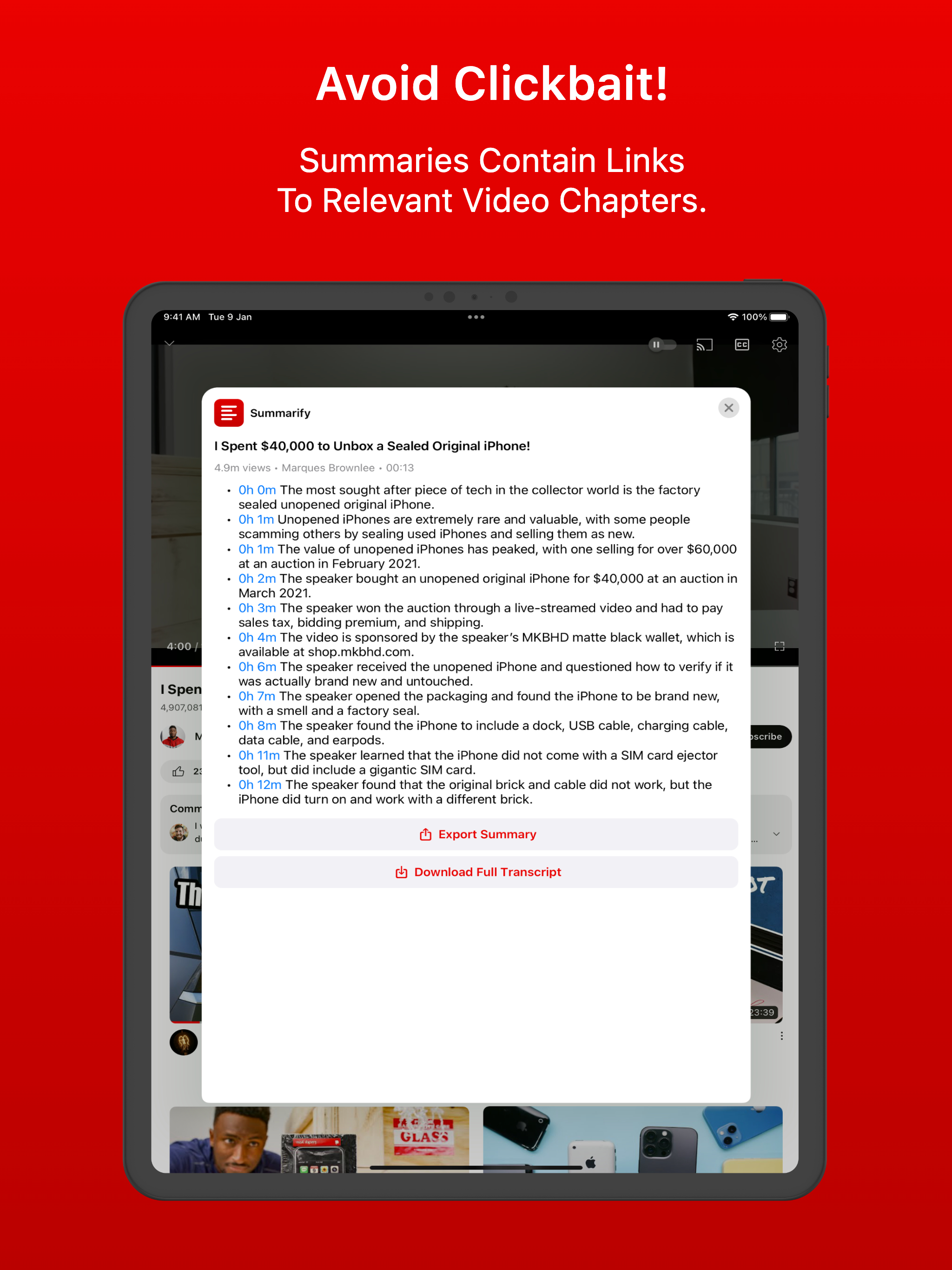 Summarify: AI For YouTube