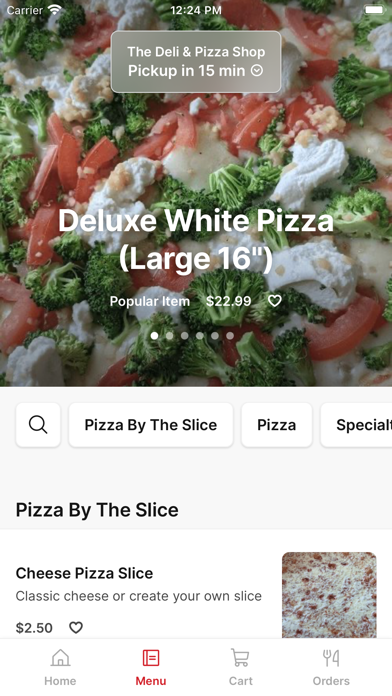 The Deli & Pizza Shop iPhone screenshot 2 - Food & Drink app