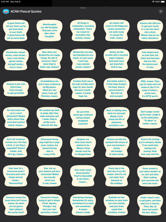 Screenshot #6 pour ACNH Pascal Quotes