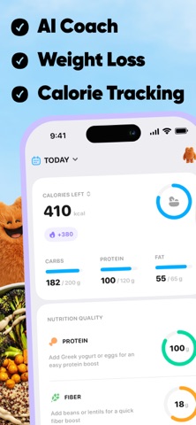 TrackAI: AI Calorie Coach iPhone screenshot