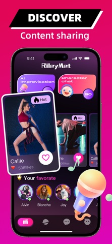 RileyMet：Share Life，Video Call iPhone screenshot