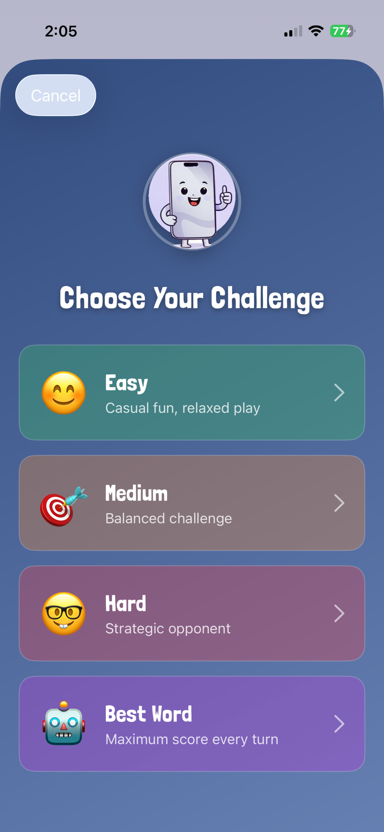 Tile & Error: Words and Chaos