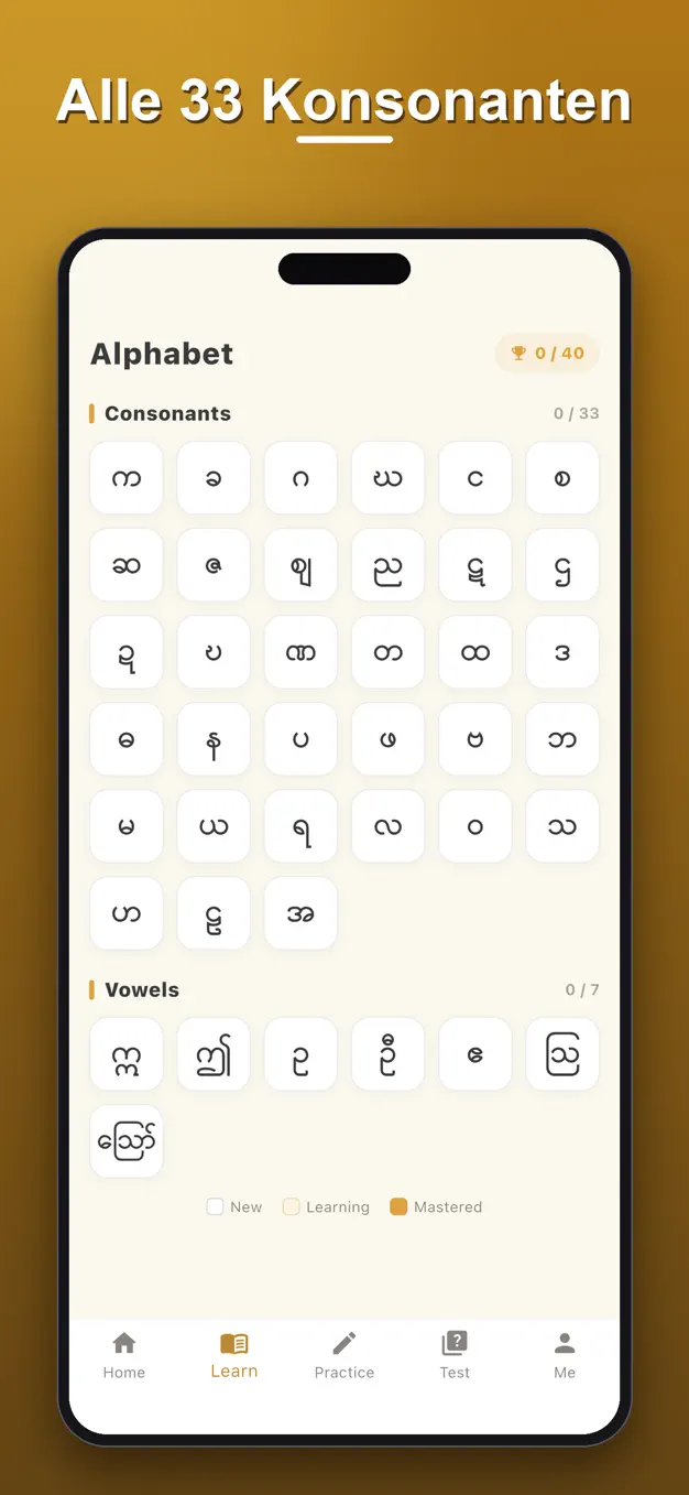 Birmanisches Alphabet