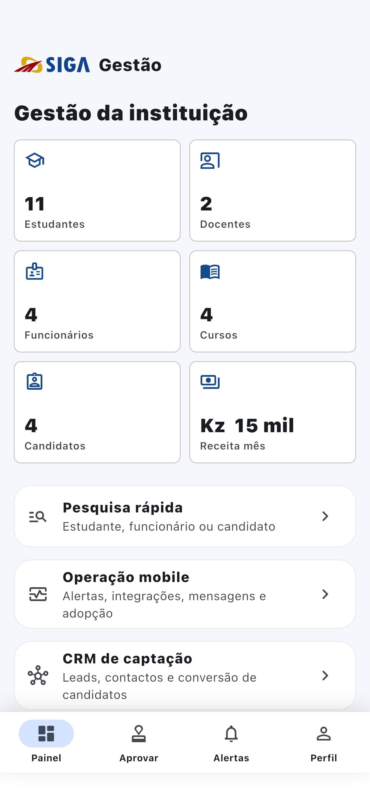SIGA Gestão Académica screenshot 3
