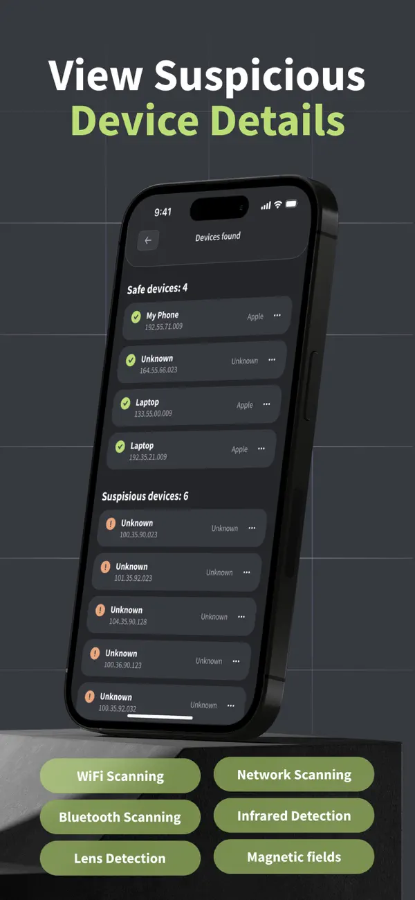 Screenshot #2 pour Caméra Cachée Detector Pro.