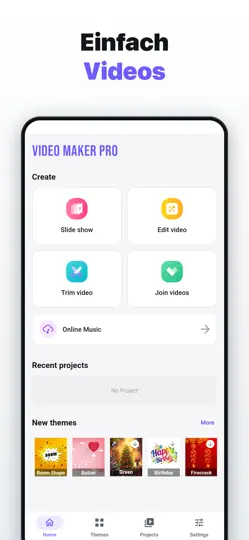 Screenshot von Video Maker Pro - Slideshow auf dem iPhone 1