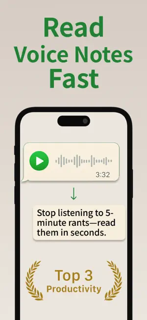 Transcriber for WhatsApp screenshot 1